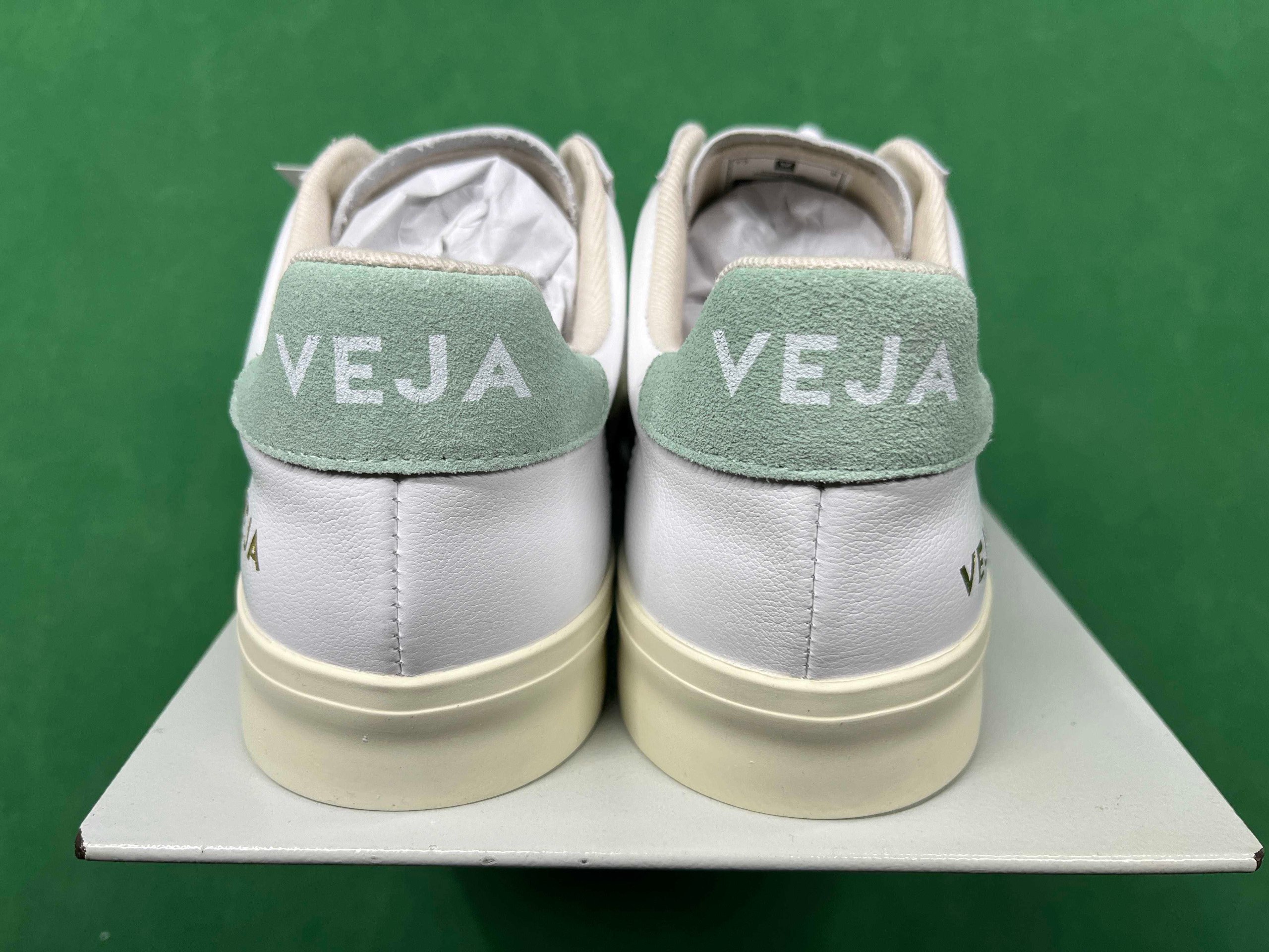 V-shaped genuine leather white shoes (M-0036)